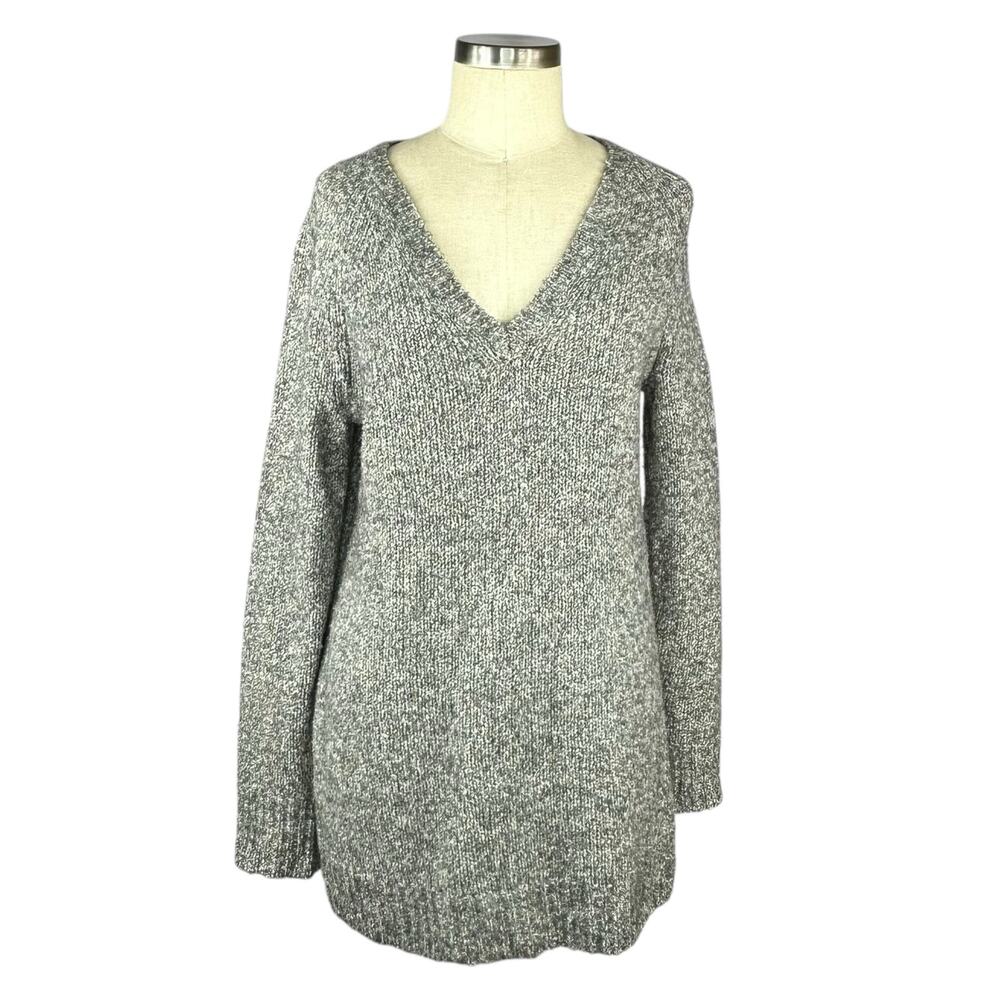 EQUIPMENT Asher V-Neck Heathered Gray Pullover Sweater Women's Size‎ XS Knit